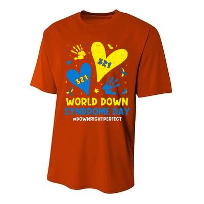 World Down Syndrome Day 321 Awareness Support Performance Sprint T-Shirt