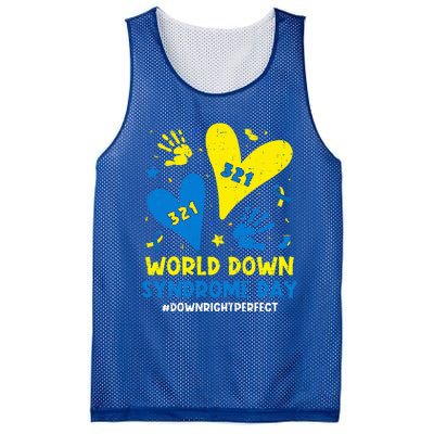 World Down Syndrome Day 321 Awareness Support Mesh Reversible Basketball Jersey Tank