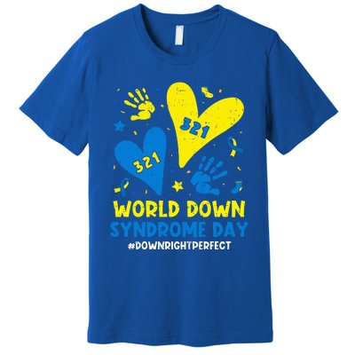 World Down Syndrome Day 321 Awareness Support Premium T-Shirt