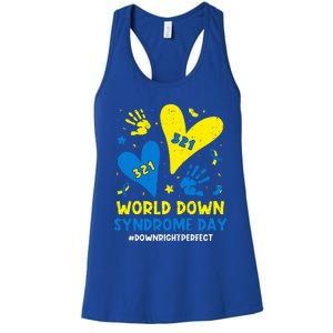 World Down Syndrome Day 321 Awareness Support Women's Racerback Tank