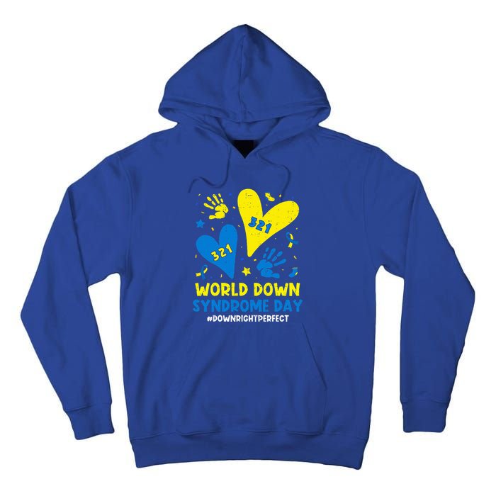 World Down Syndrome Day 321 Awareness Support Tall Hoodie