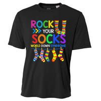 World Down Syndrome Day Rock Your Socks Awareness Cooling Performance Crew T-Shirt