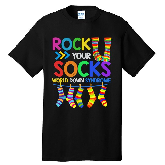 World Down Syndrome Day Rock Your Socks Awareness Tall T-Shirt