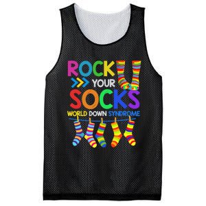 World Down Syndrome Day Rock Your Socks Awareness Mesh Reversible Basketball Jersey Tank