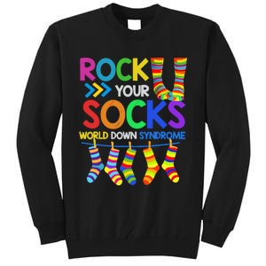 World Down Syndrome Day Rock Your Socks Awareness Tall Sweatshirt