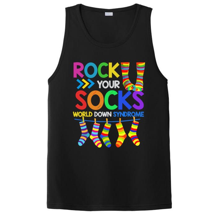 World Down Syndrome Day Rock Your Socks Awareness PosiCharge Competitor Tank