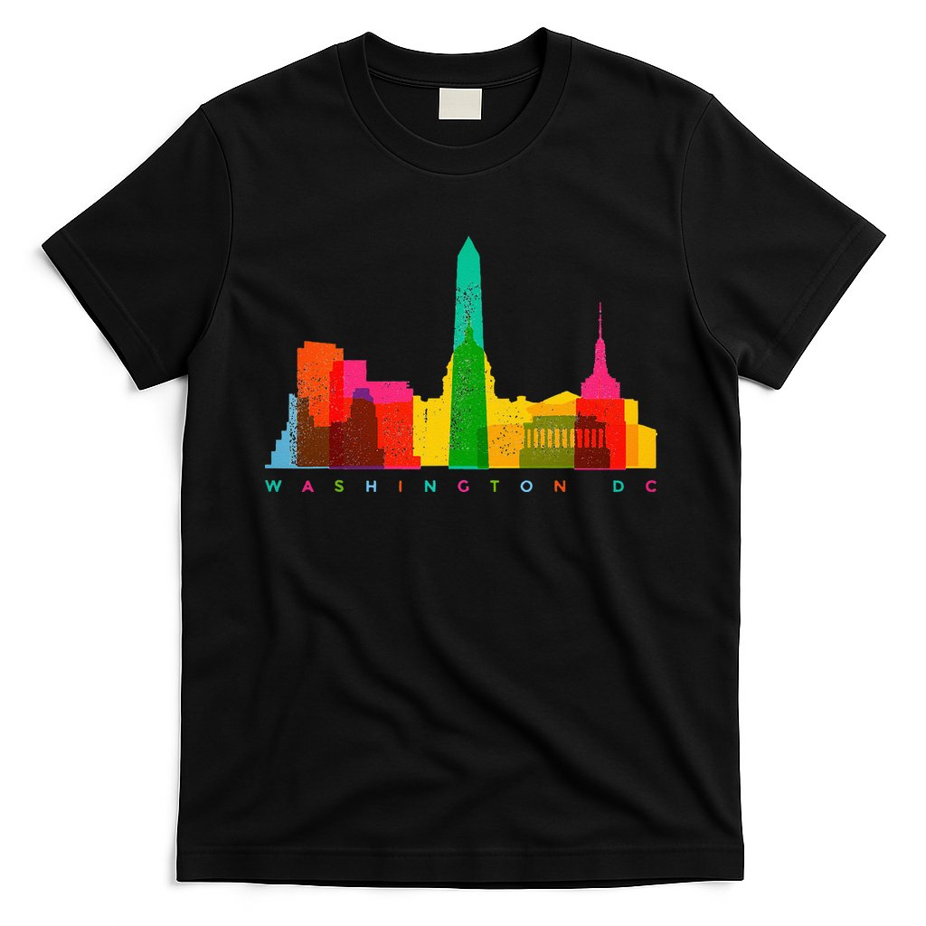 Washington D.C. Skyline Colorful Vintage Washington D.C. T-Shirt
