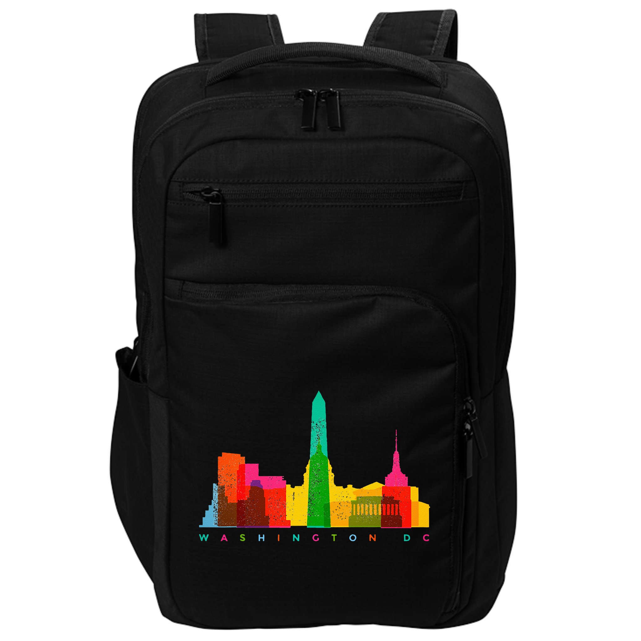 Washington D.C. Skyline Colorful Vintage Washington D.C. Impact Tech Backpack