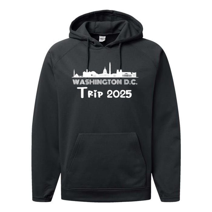 Washington D.C Skyline Trip 2025 Performance Fleece Hoodie