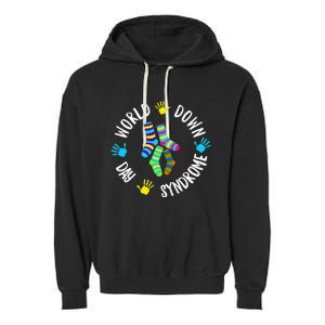 World Down Syndrome Day Awareness Socks 21 March Garment-Dyed Fleece Hoodie