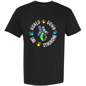 World Down Syndrome Day Awareness Socks 21 March Garment-Dyed Heavyweight T-Shirt