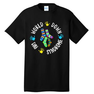 World Down Syndrome Day Awareness Socks 21 March Tall T-Shirt