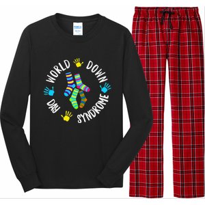 World Down Syndrome Day Awareness Socks 21 March Long Sleeve Pajama Set