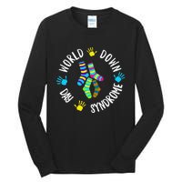 World Down Syndrome Day Awareness Socks 21 March Tall Long Sleeve T-Shirt