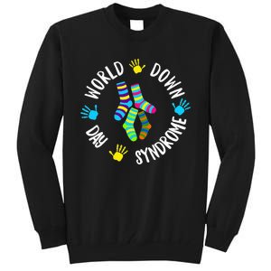 World Down Syndrome Day Awareness Socks 21 March Tall Sweatshirt