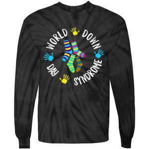 World Down Syndrome Day Awareness Socks 21 March Tie-Dye Long Sleeve Shirt