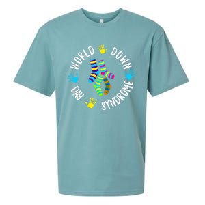 World Down Syndrome Day Awareness Socks 21 March Sueded Cloud Jersey T-Shirt