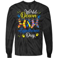 World Down Syndrome Day Awareness Socks 21 March Tie-Dye Long Sleeve Shirt