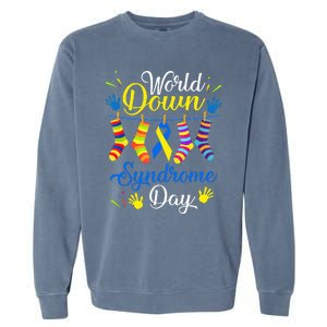 World Down Syndrome Day Awareness Socks 21 March Garment-Dyed Sweatshirt