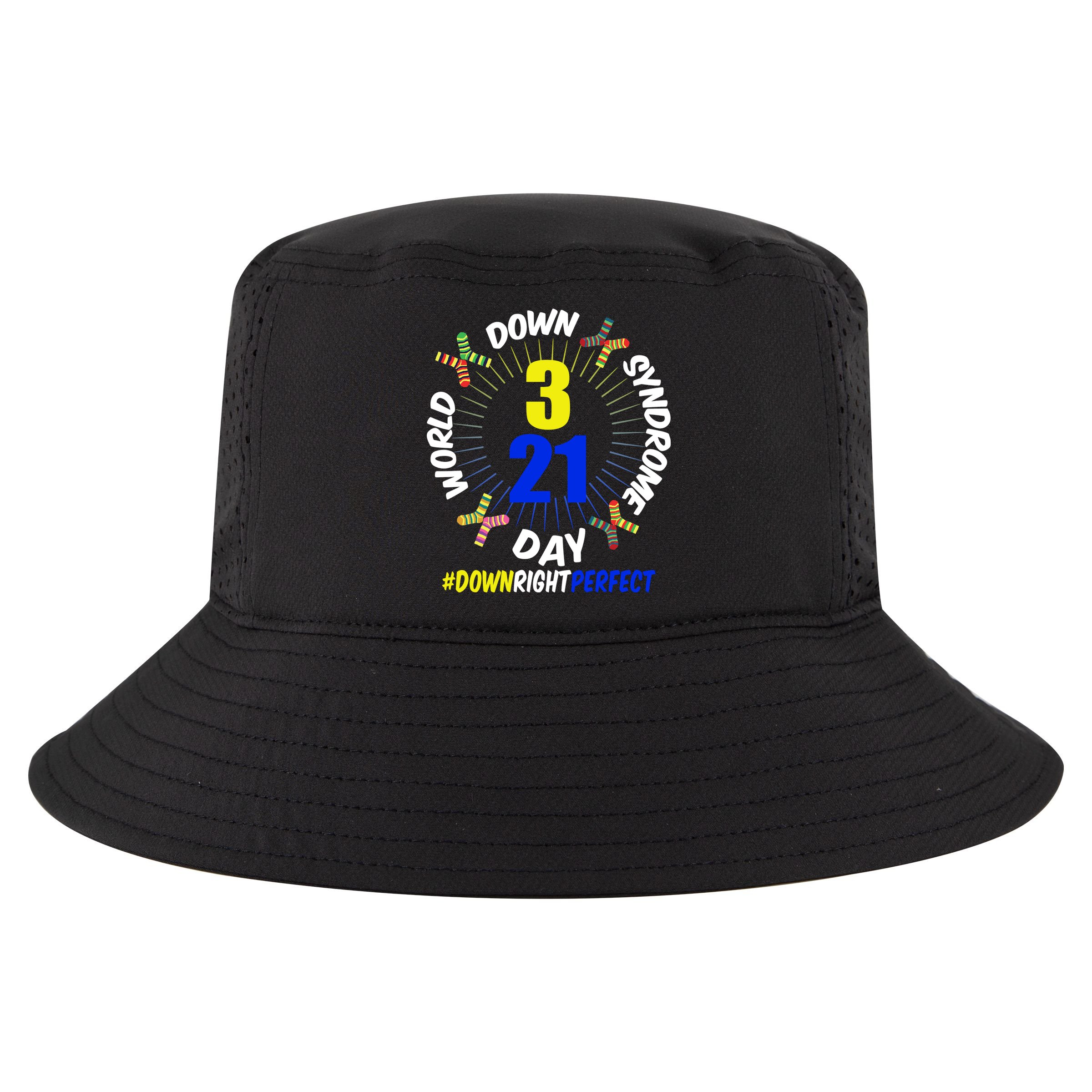 World Down Syndrome Day #DownRightPerfect Cool Comfort Performance Bucket Hat
