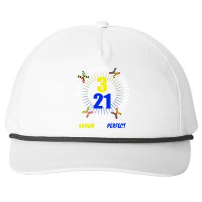 World Down Syndrome Day #DownRightPerfect Snapback Five-Panel Rope Hat