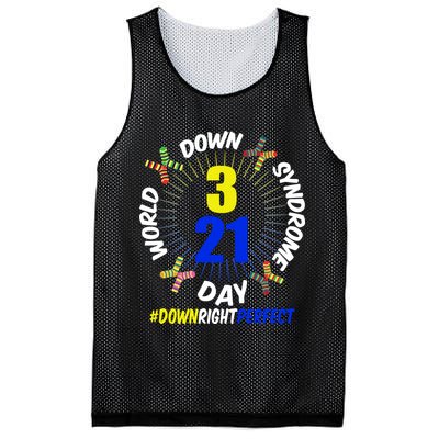 World Down Syndrome Day #DownRightPerfect Mesh Reversible Basketball Jersey Tank