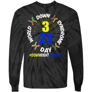 World Down Syndrome Day #DownRightPerfect Tie-Dye Long Sleeve Shirt