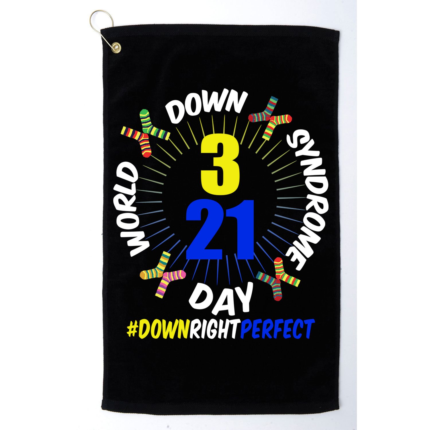 World Down Syndrome Day #DownRightPerfect Golf Towel