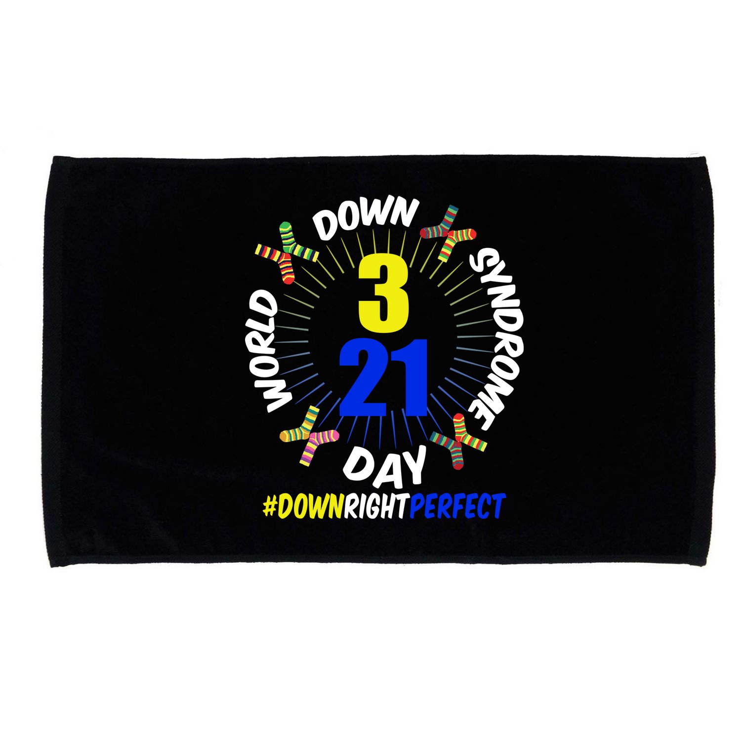 World Down Syndrome Day #DownRightPerfect Microfiber Hand Towel