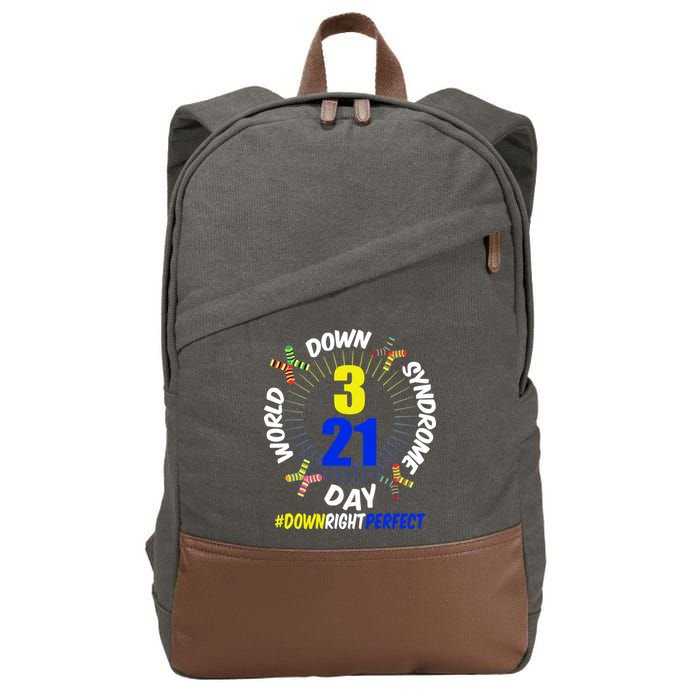 World Down Syndrome Day #DownRightPerfect Cotton Canvas Backpack
