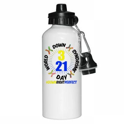 World Down Syndrome Day #DownRightPerfect Aluminum Water Bottle