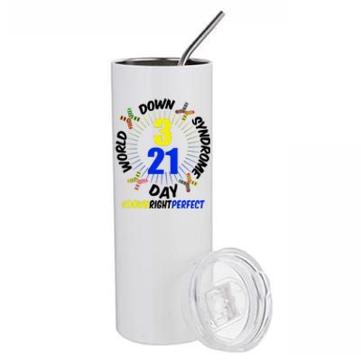 World Down Syndrome Day #DownRightPerfect Stainless Steel Tumbler