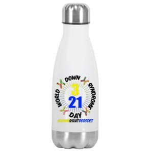 World Down Syndrome Day #DownRightPerfect Stainless Steel Insulated Water Bottle