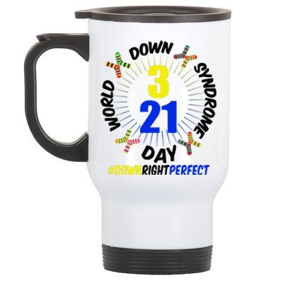 World Down Syndrome Day #DownRightPerfect Stainless Steel Travel Mug