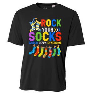 World Down Syndrome Day Awareness Rock Your Socks Cooling Performance Crew T-Shirt