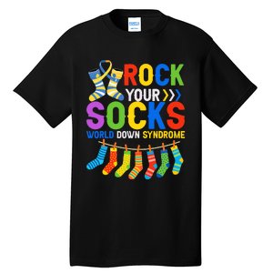 World Down Syndrome Day Awareness Rock Your Socks Tall T-Shirt