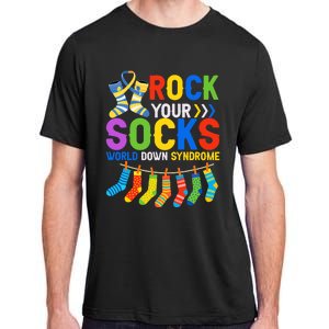 World Down Syndrome Day Awareness Rock Your Socks Adult ChromaSoft Performance T-Shirt