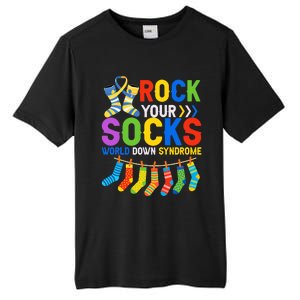 World Down Syndrome Day Awareness Rock Your Socks Tall Fusion ChromaSoft Performance T-Shirt