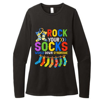 World Down Syndrome Day Awareness Rock Your Socks Womens CVC Long Sleeve Shirt