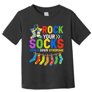 World Down Syndrome Day Awareness Rock Your Socks Toddler T-Shirt