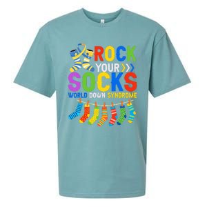 World Down Syndrome Day Awareness Rock Your Socks Sueded Cloud Jersey T-Shirt