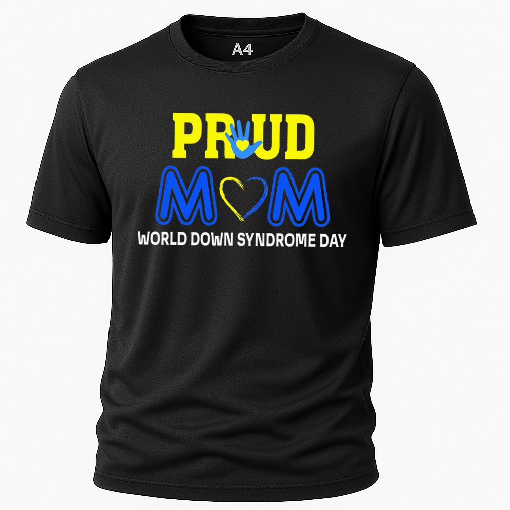 World Down Syndrome Day Mom Awareness March 21 Cooling Performance Crew T-Shirt