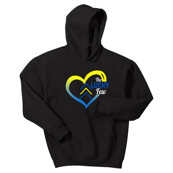 World Down Syndrome Awareness Day 3 Arrows Lucky Few Tattoo Day Kids Hoodie