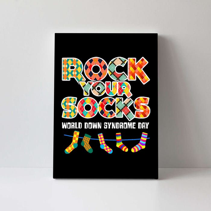 World Down Syndrome Day Rock Your Socks Awareness Canvas