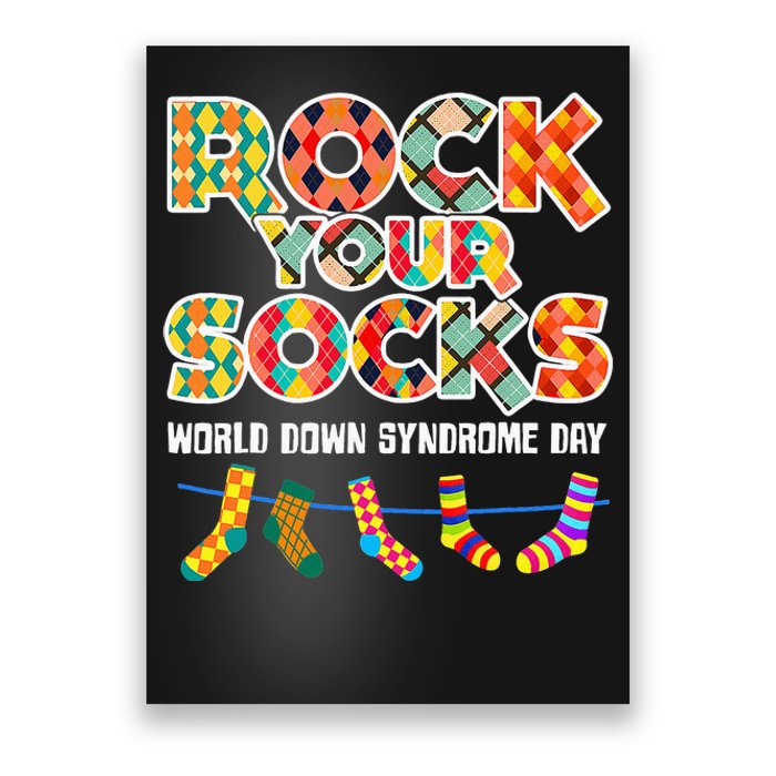 World Down Syndrome Day Rock Your Socks Awareness Poster