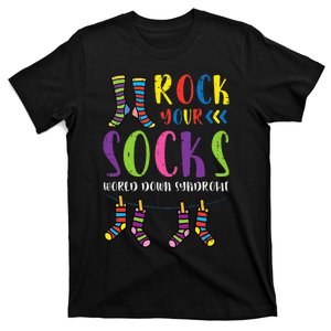 World Down Syndrome Rock Your Socks Awareness T-Shirt