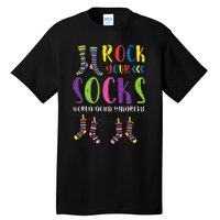 World Down Syndrome Rock Your Socks Awareness Tall T-Shirt