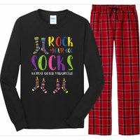 World Down Syndrome Rock Your Socks Awareness Long Sleeve Pajama Set