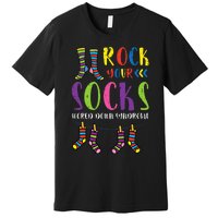 World Down Syndrome Rock Your Socks Awareness Premium T-Shirt