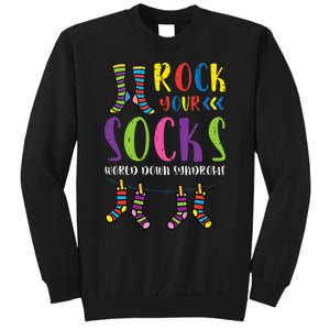 World Down Syndrome Rock Your Socks Awareness Tall Sweatshirt